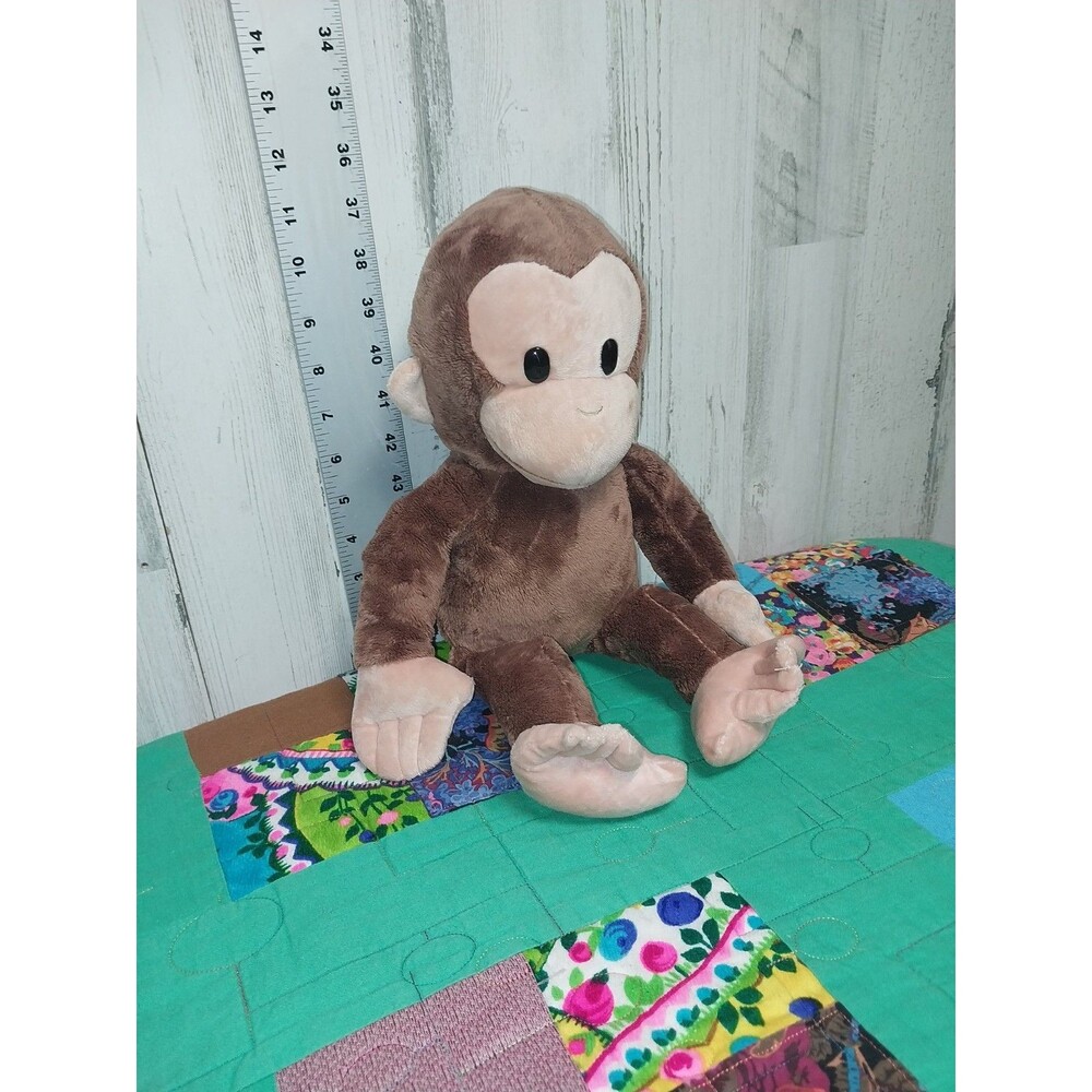 Applause VERY SOFT CURIOUS GEORGE MONKEY 15" Plush STUFFED ANIMAL Toy